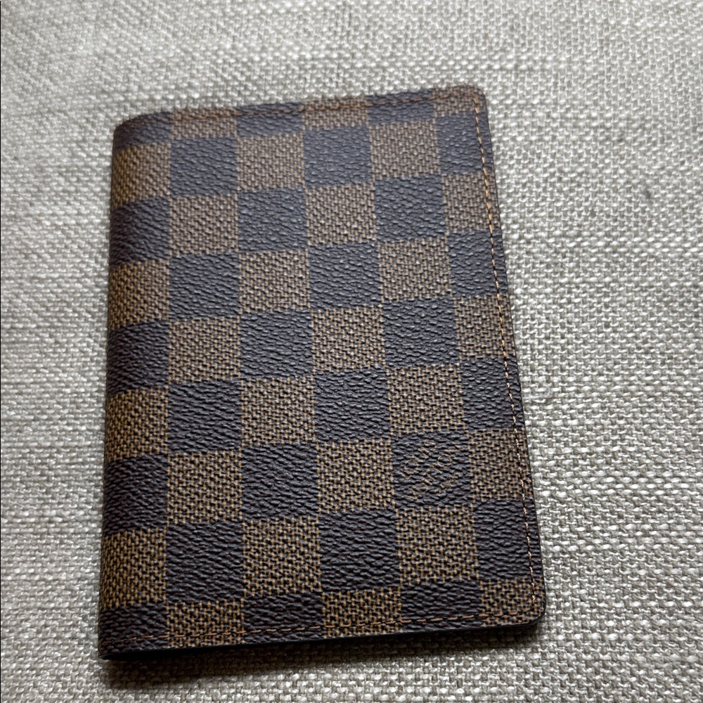 Louis Vuitton Brown Checkered Card Holder